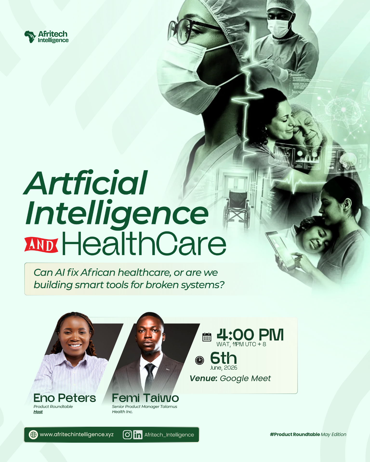 Artificial Intelligence and Healthcare — Product Roundtable, 6 June 2026